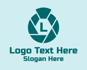 Shutter - Camera Shutter Letter logo design