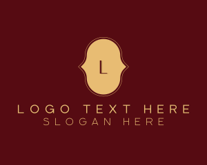 Simple - Gold Cursive Lettermark logo design