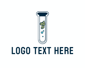 Test Tube - Herbal Test Tube Medical logo design
