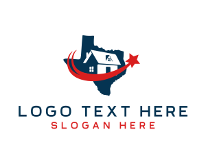 Texas - Texas House Property logo design
