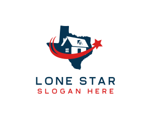 Texas House Property logo design