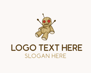 Character - Creepy Voodoo Doll logo design