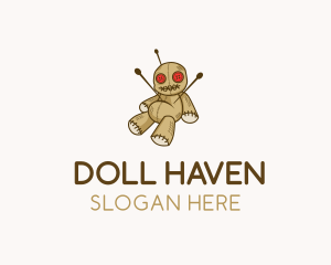 Doll - Creepy Voodoo Doll logo design