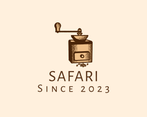 Cafe - Coffee Grinder Barista logo design