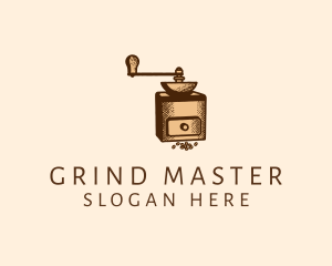 Coffee Grinder Barista logo design