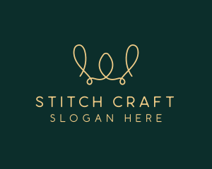 Crocheting - Yarn Thread Weaving logo design