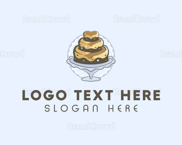 Tiered Cake Pastry Logo