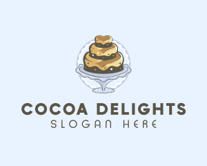 Tiered Cake Pastry logo design