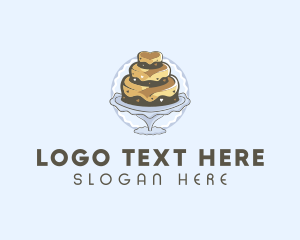 Tiered Cake Pastry Logo