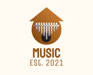 Xylophone Musical Instrument  logo design