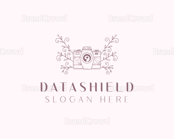 Floral Camera Photographer Logo