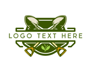 Plant - Gardening Shovel Maintenance logo design