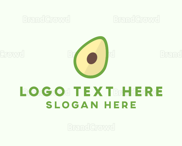 Vegetarian Avocado Fruit Logo