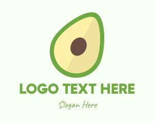 Vegetarian Avocado Fruit  Logo