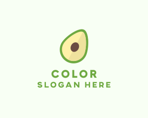 Vegetarian Avocado Fruit  Logo