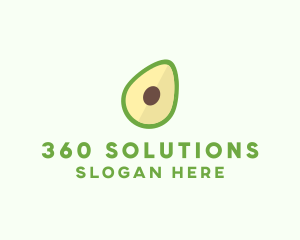 Vegetarian Avocado Fruit  logo design