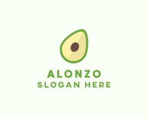 Vegetarian Avocado Fruit  logo design