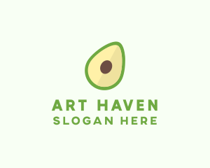 Vegetarian Avocado Fruit  logo design