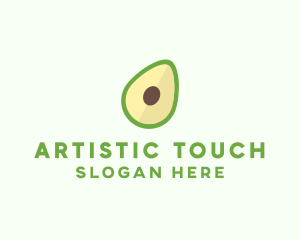 Vegetarian Avocado Fruit  logo design