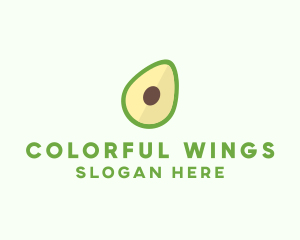 Vegetarian Avocado Fruit  logo design