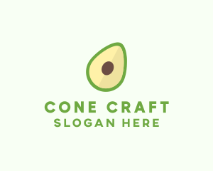 Vegetarian Avocado Fruit  logo design