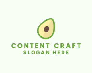 Vegetarian Avocado Fruit  logo design