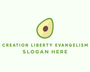 Vegetarian Avocado Fruit  logo design