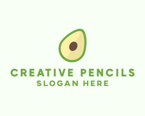 Vegetarian Avocado Fruit  logo design