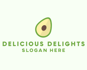 Vegetarian Avocado Fruit  logo design