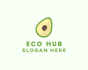 Vegetarian Avocado Fruit  logo design