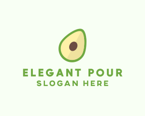 Vegetarian Avocado Fruit  logo design