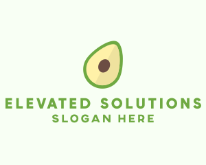 Vegetarian Avocado Fruit  logo design