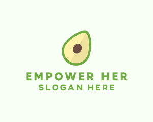 Vegetarian Avocado Fruit  logo design