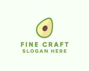 Vegetarian Avocado Fruit  logo design