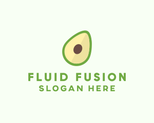 Vegetarian Avocado Fruit  logo design