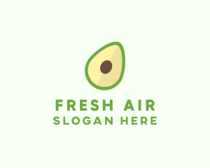 Vegetarian Avocado Fruit  logo design