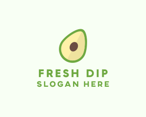 Guacamole - Vegetarian Avocado Fruit logo design