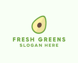 Salad - Vegetarian Avocado Fruit logo design