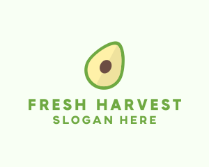 Fruit - Vegetarian Avocado Fruit logo design