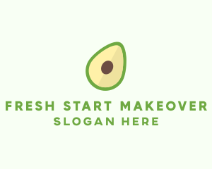 Vegetarian Avocado Fruit  logo design