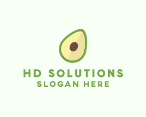 Vegetarian Avocado Fruit  logo design