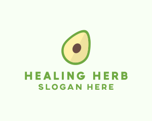 Vegetarian Avocado Fruit  logo design