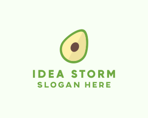 Vegetarian Avocado Fruit  logo design