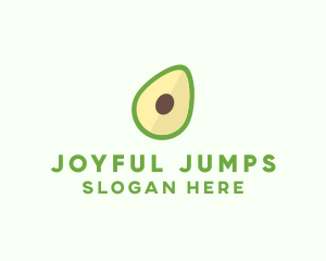 Vegetarian Avocado Fruit  logo design