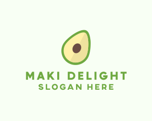 Vegetarian Avocado Fruit  logo design