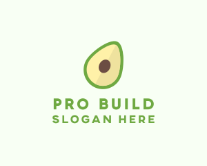 Vegetarian Avocado Fruit  logo design