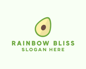 Vegetarian Avocado Fruit  logo design