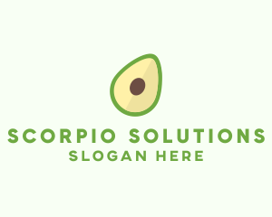 Vegetarian Avocado Fruit  logo design