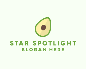 Vegetarian Avocado Fruit  logo design