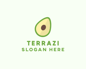 Vegetarian Avocado Fruit  logo design